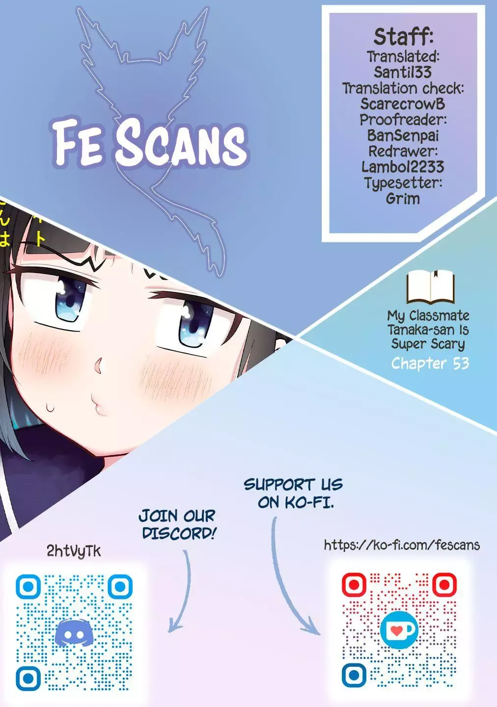 My Classmate Tanaka-San Is Super Scary Chapter 53 page 1