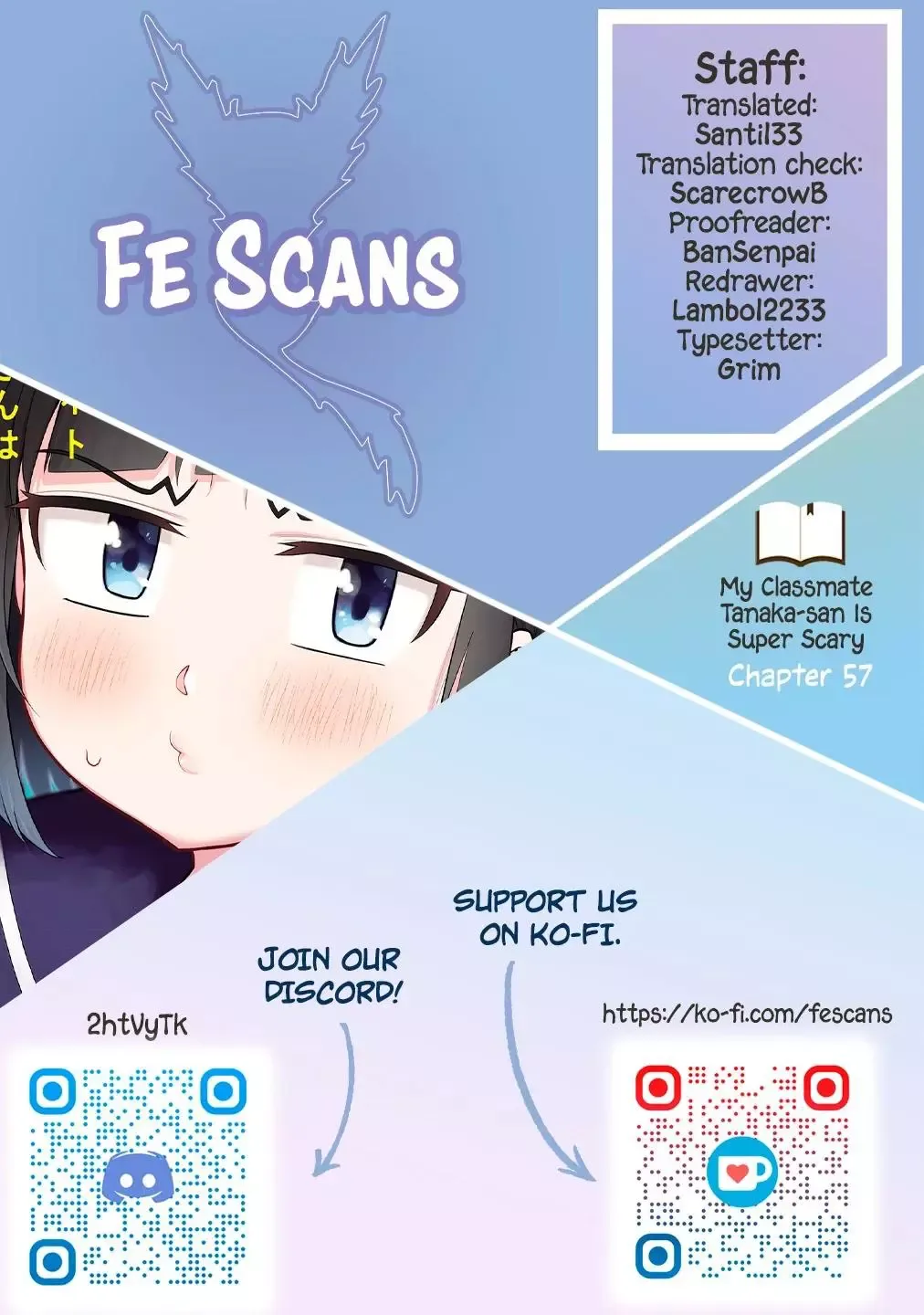 My Classmate Tanaka-San Is Super Scary Chapter 57 page 1