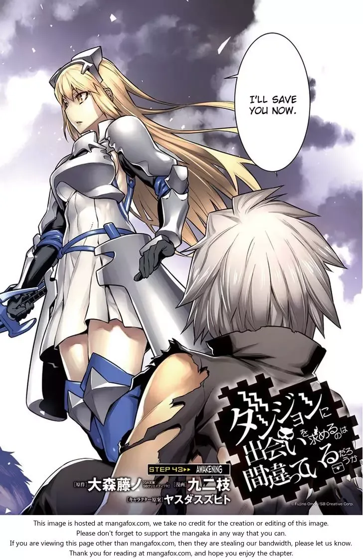 Dungeon ni Deai wo Motomeru no wa Machigatteiru Darou ka Chapter 43 page 3