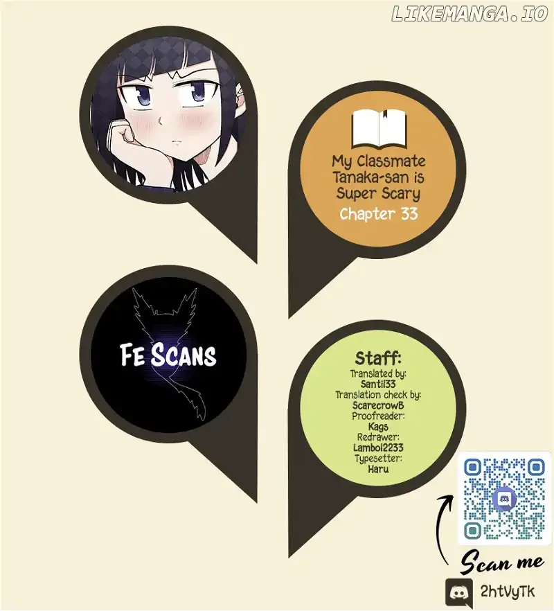 My Classmate Tanaka-San Is Super Scary Chapter 33 page 1