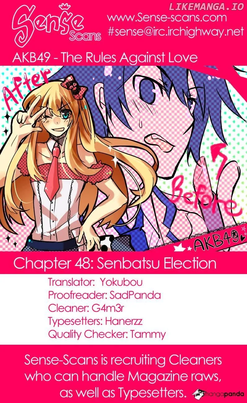 AKB49 - Renai Kinshi Jourei Chapter 48 page 1