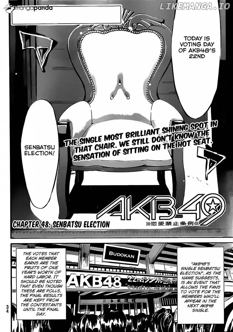 AKB49 - Renai Kinshi Jourei Chapter 48 page 3