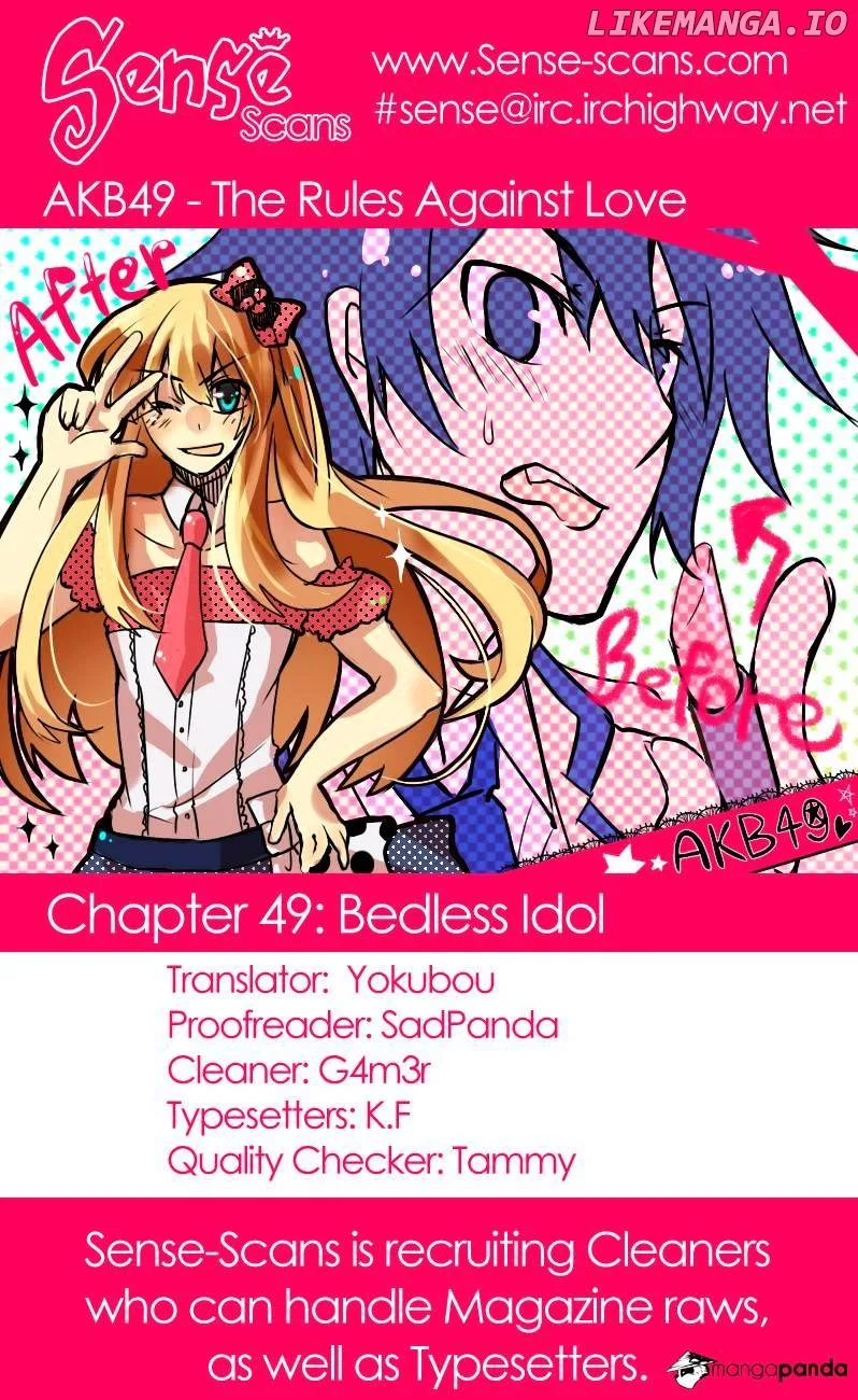 AKB49 - Renai Kinshi Jourei Chapter 49 page 1