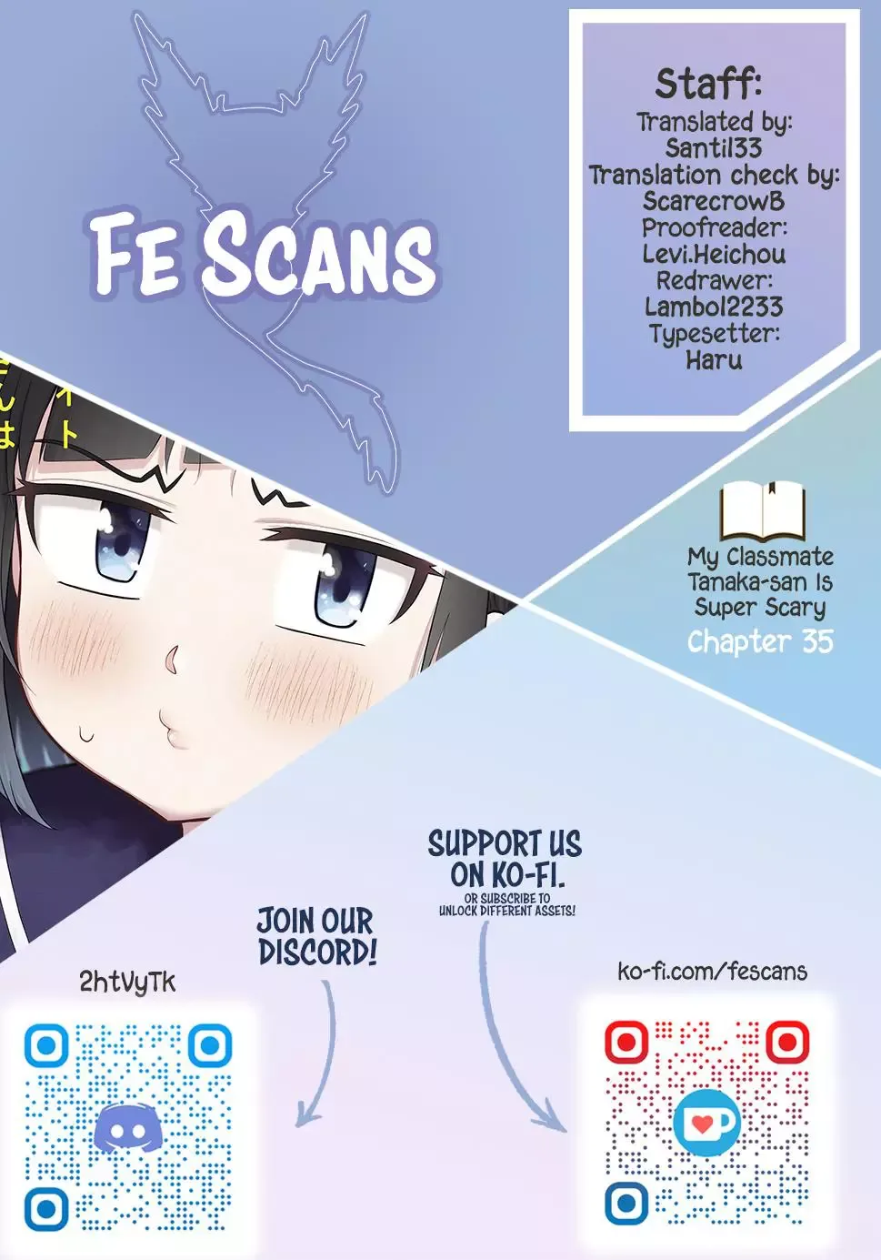 My Classmate Tanaka-San Is Super Scary Chapter 35 page 1