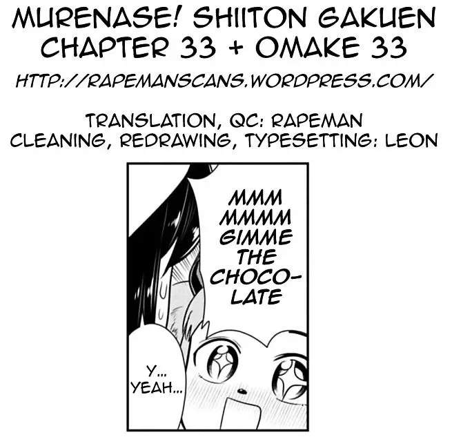 Murenase! Shiiton Gakuen Chapter 33.5 page 3