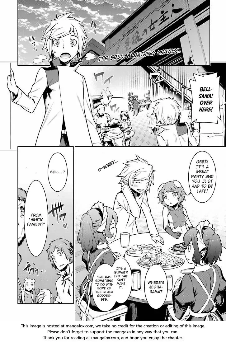 Dungeon ni Deai wo Motomeru no wa Machigatteiru Darou ka Chapter 49 page 4
