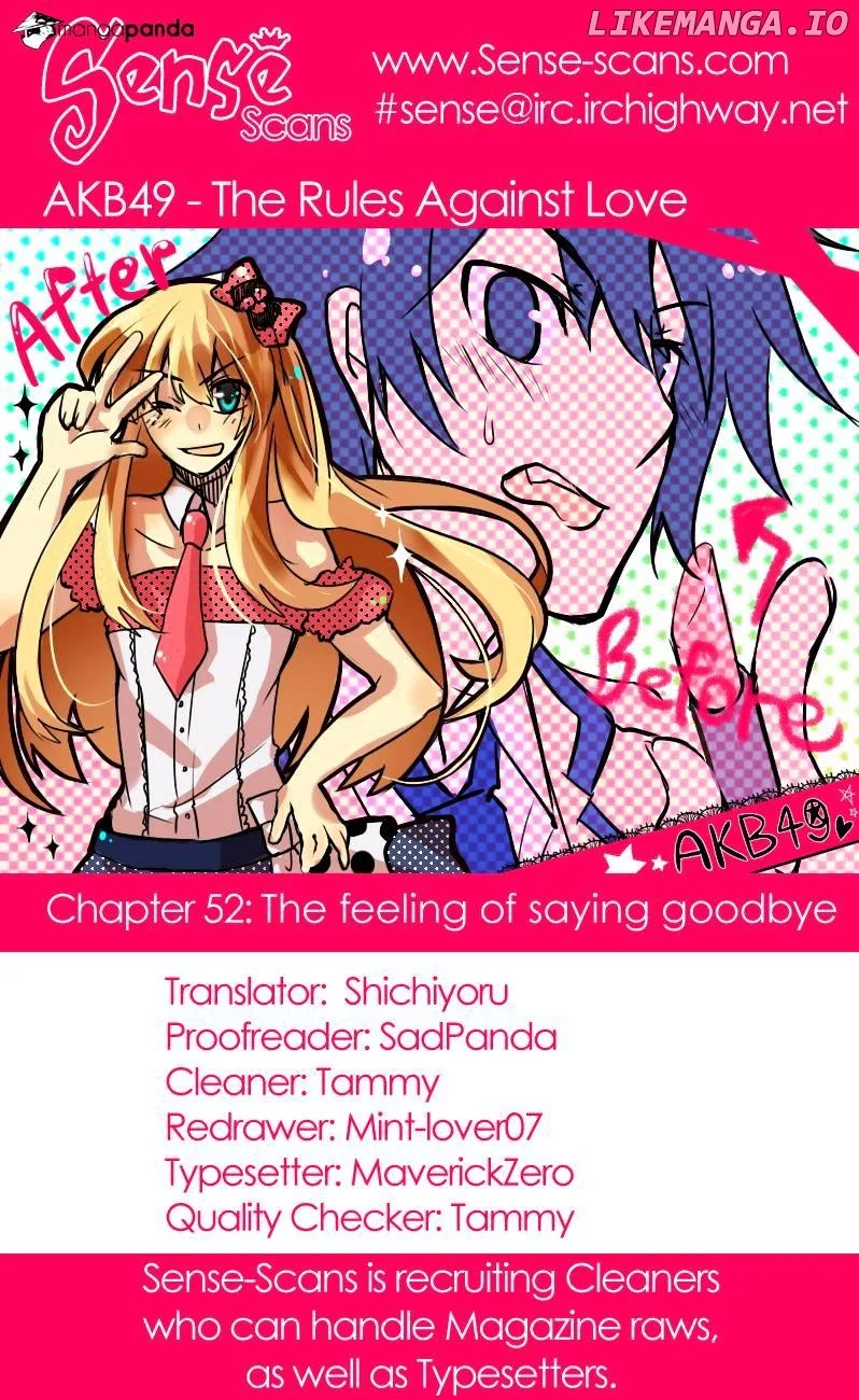 AKB49 - Renai Kinshi Jourei Chapter 52 page 1
