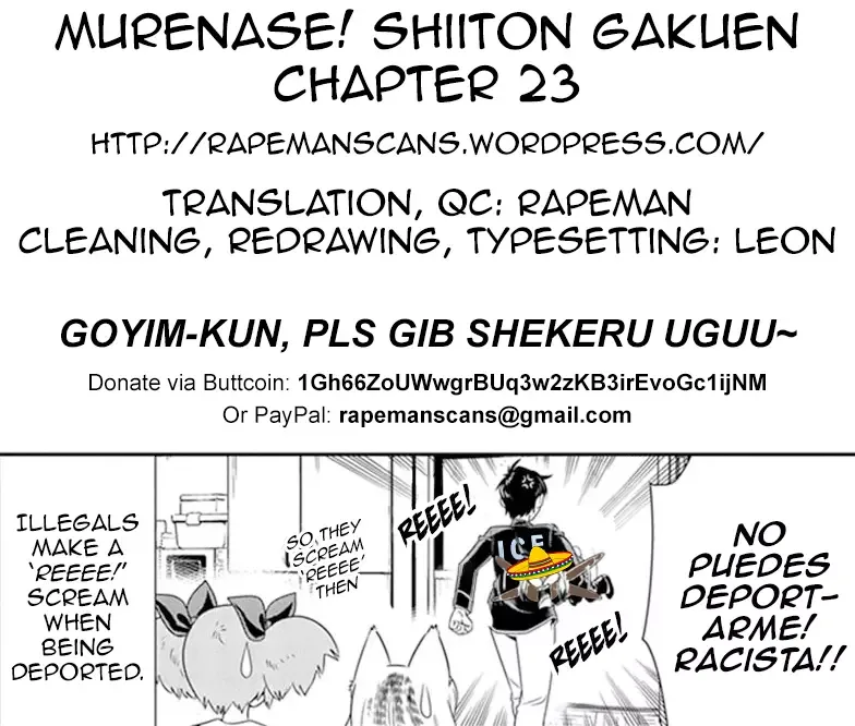 Murenase! Shiiton Gakuen Chapter 23 page 21