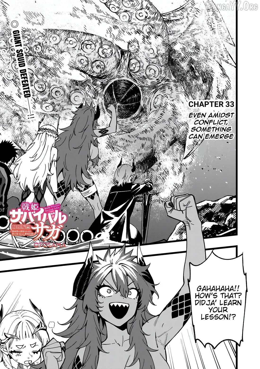 Senki Survival Saga: Isekai no Unmei o Kaketa Mujintou Fujun Iseikouyuu Chapter 33 page 1
