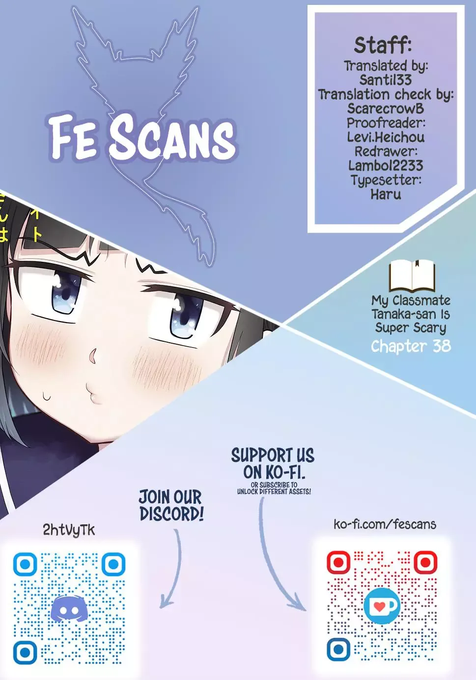 My Classmate Tanaka-San Is Super Scary Chapter 38 page 1