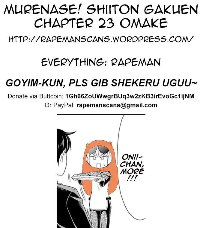 Murenase! Shiiton Gakuen Chapter 23.5 page 3