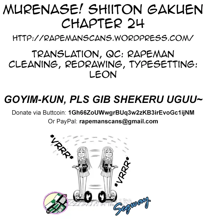 Murenase! Shiiton Gakuen Chapter 24 page 21