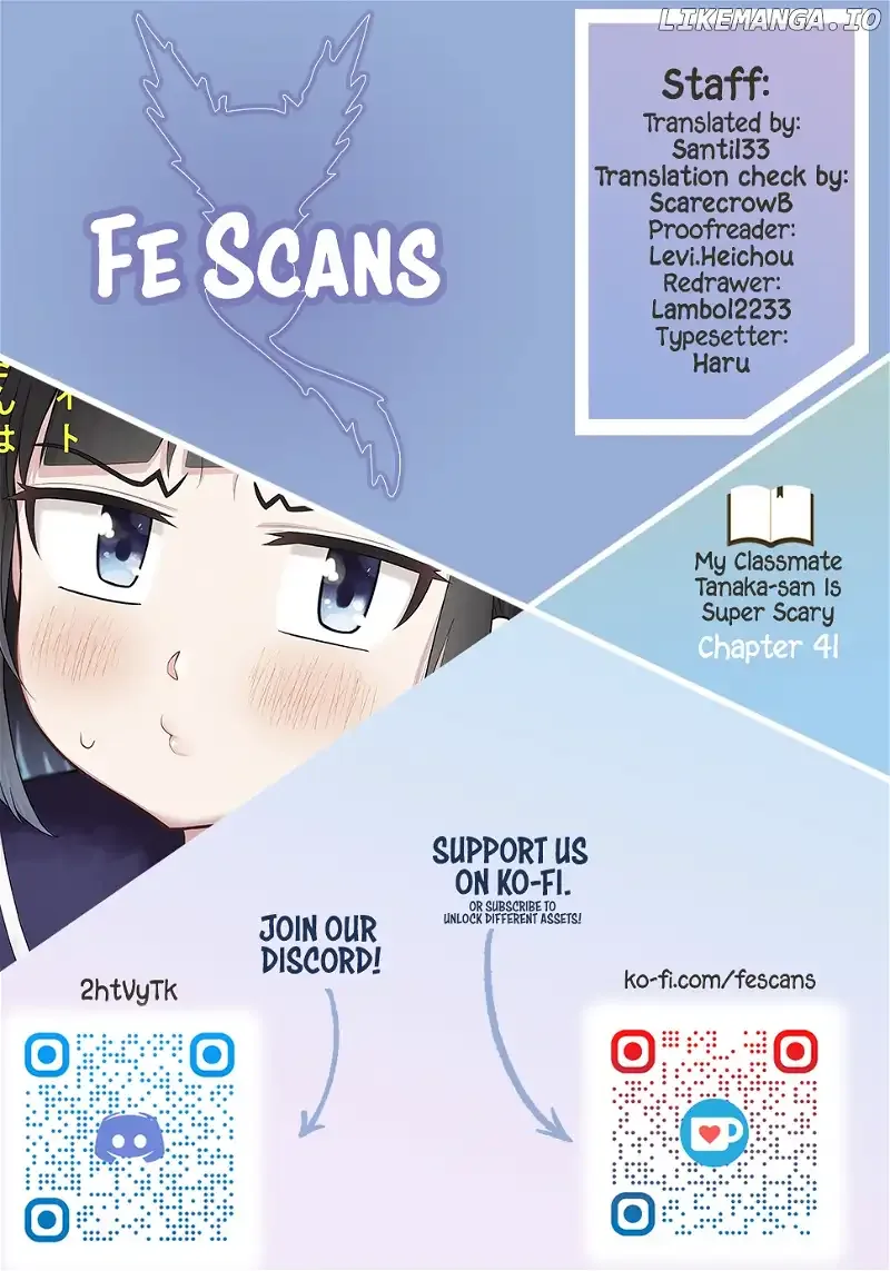 My Classmate Tanaka-San Is Super Scary Chapter 41 page 1