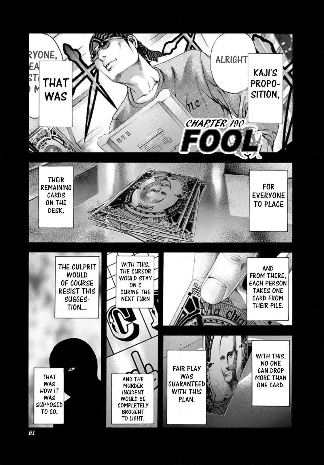 Usogui Chapter 190 page 1