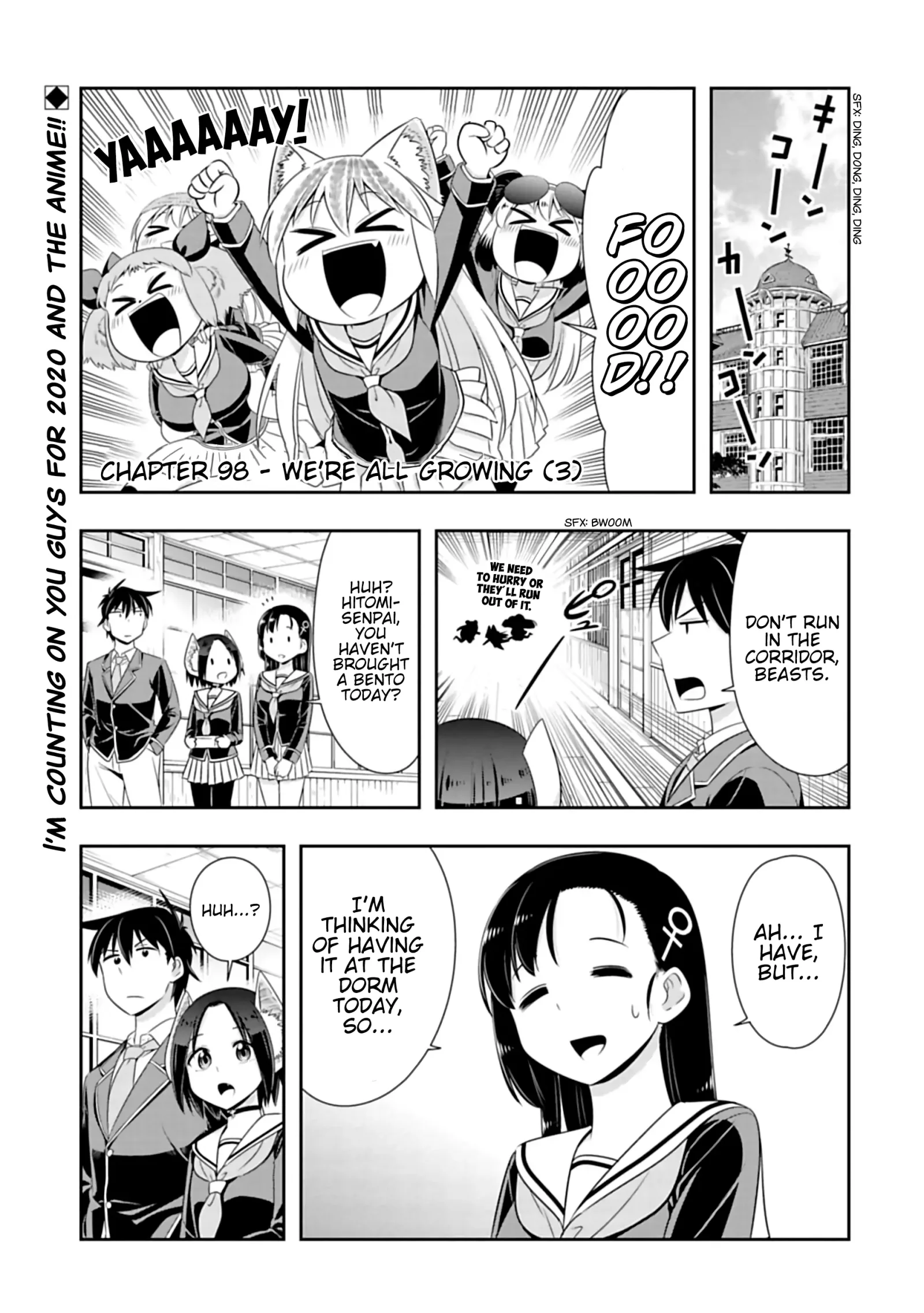 Murenase! Shiiton Gakuen Chapter 98 page 1
