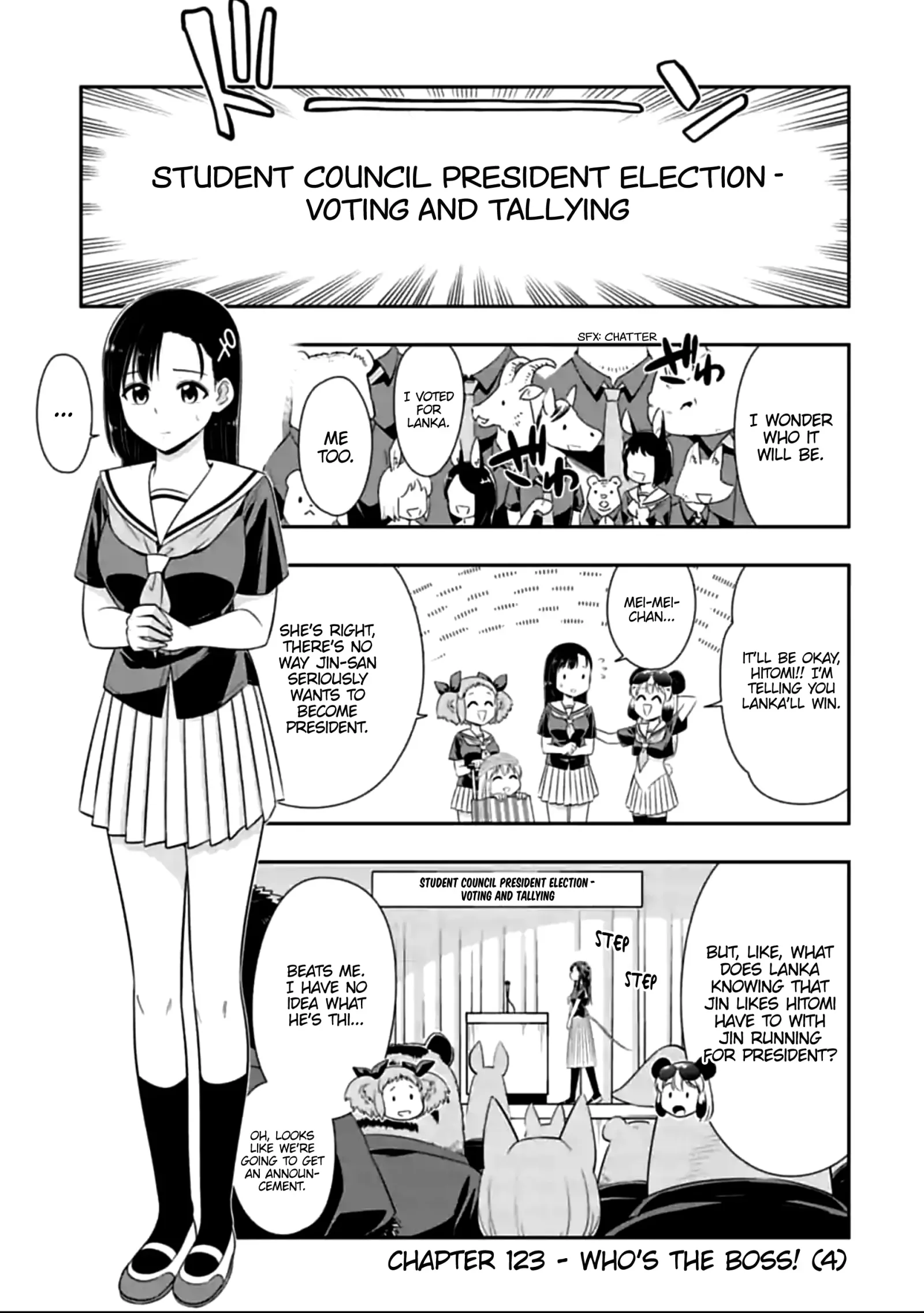 Murenase! Shiiton Gakuen Chapter 123 page 1
