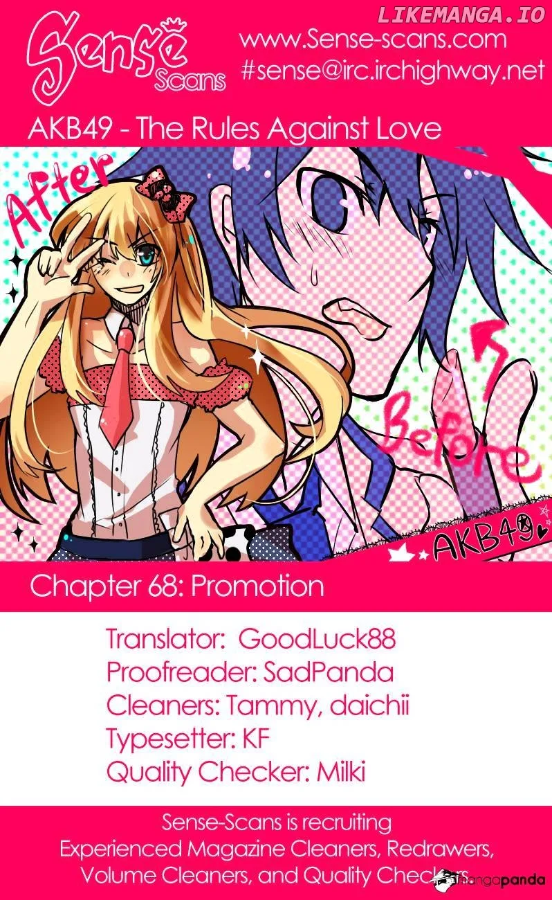 AKB49 - Renai Kinshi Jourei Chapter 68 page 1