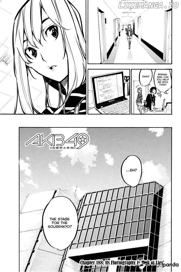 AKB49 - Renai Kinshi Jourei Chapter 188 page 3
