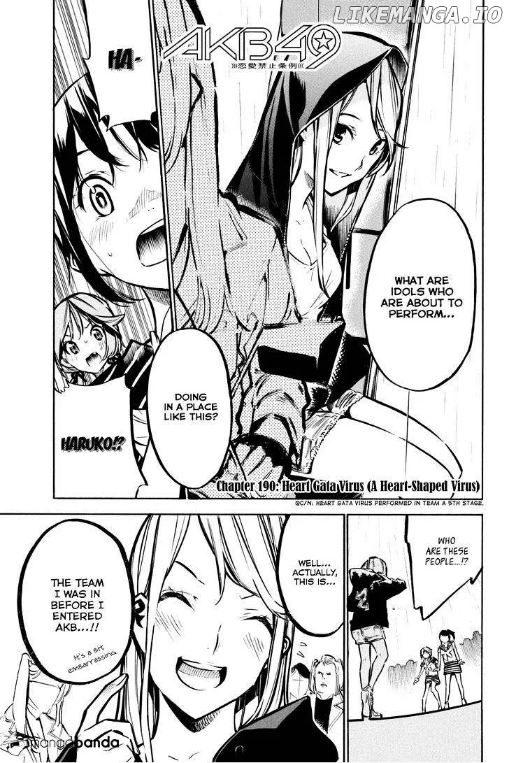 AKB49 - Renai Kinshi Jourei Chapter 190 page 3