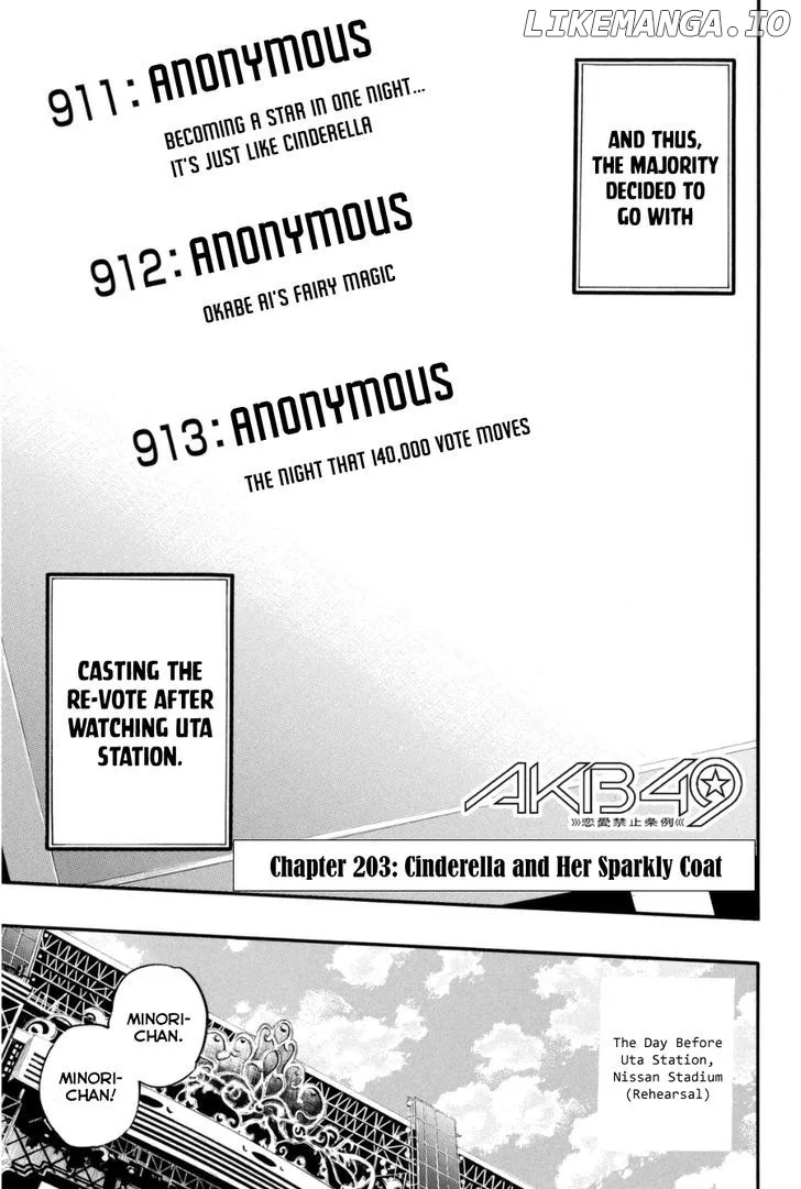 AKB49 - Renai Kinshi Jourei Chapter 203 page 3