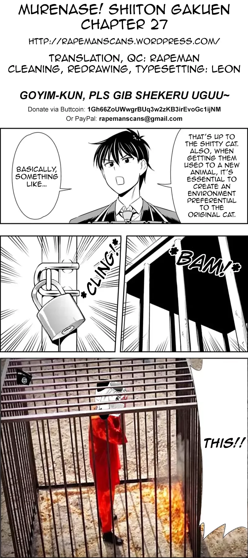 Murenase! Shiiton Gakuen Chapter 27 page 22