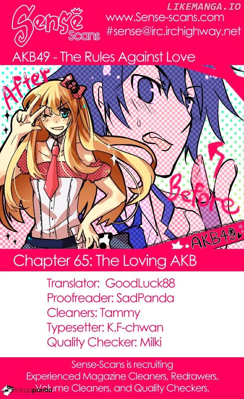 AKB49 - Renai Kinshi Jourei Chapter 65 page 1