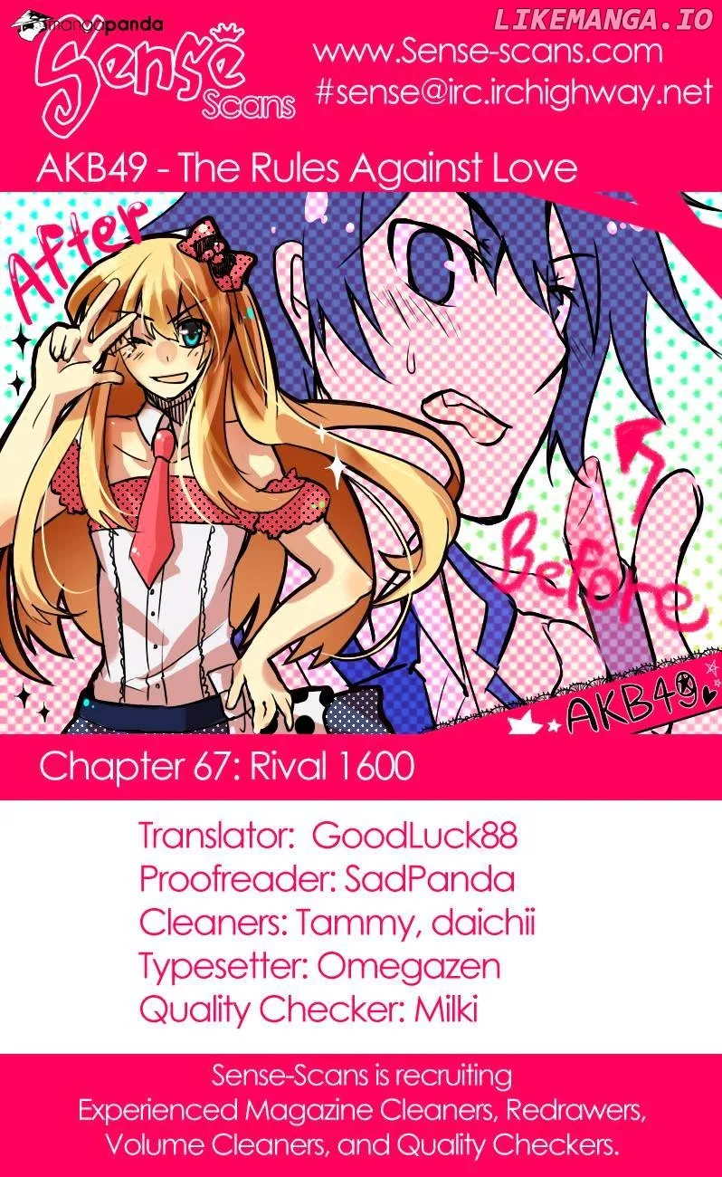 AKB49 - Renai Kinshi Jourei Chapter 67 page 1