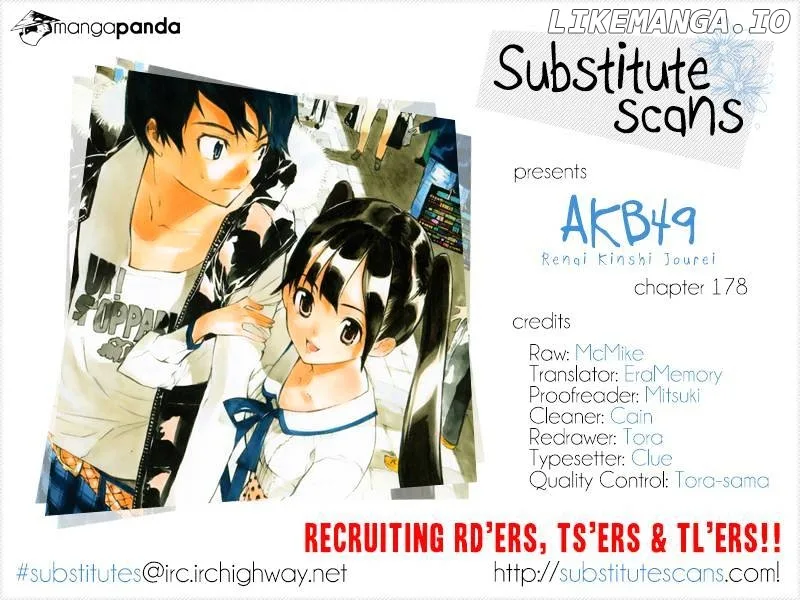 AKB49 - Renai Kinshi Jourei Chapter 178 page 1
