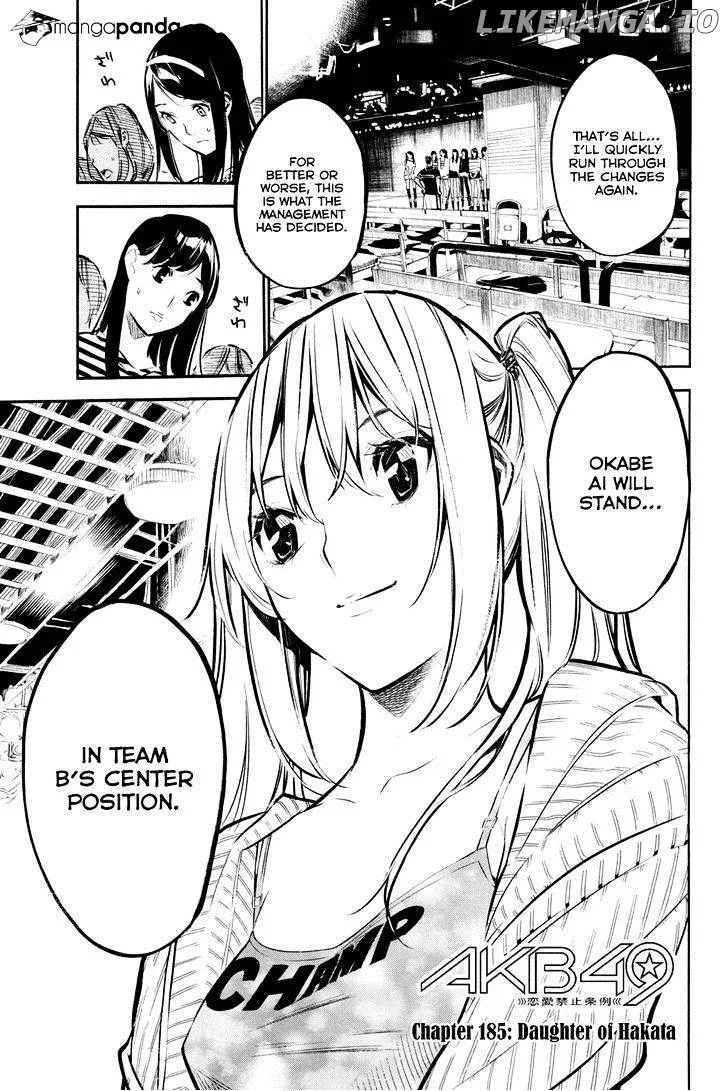 AKB49 - Renai Kinshi Jourei Chapter 185 page 3