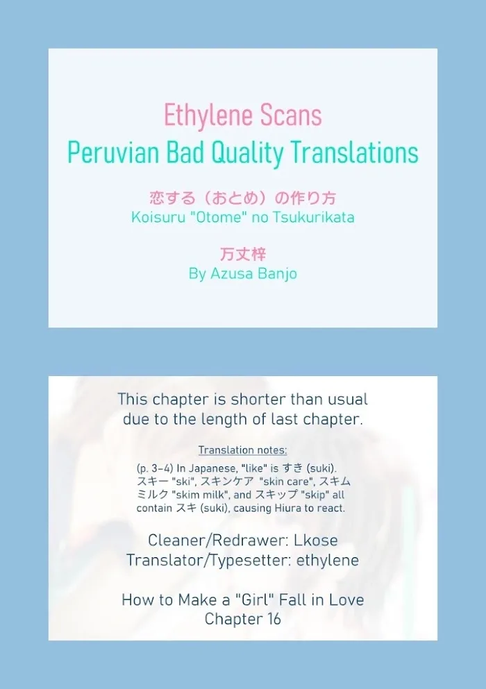 How To Make A "girl" Fall In Love Chapter 16 page 9