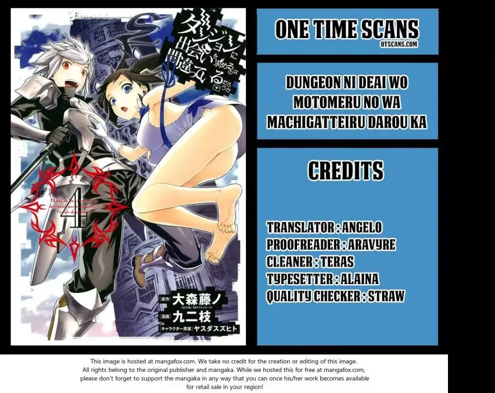 Dungeon ni Deai wo Motomeru no wa Machigatteiru Darou ka Chapter 58 page 1