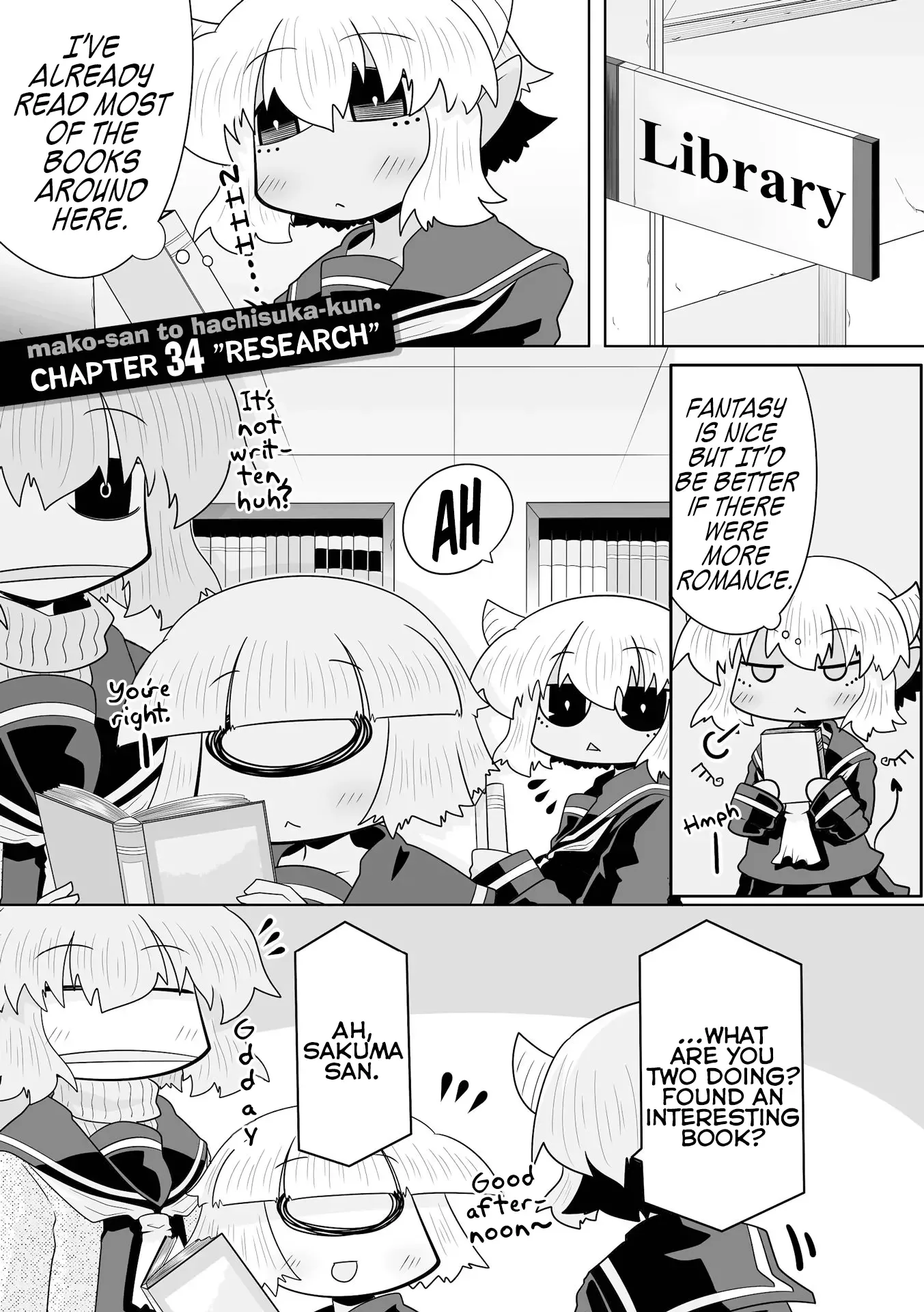 Mako-san to Hachisuka-kun. Chapter 34 page 1
