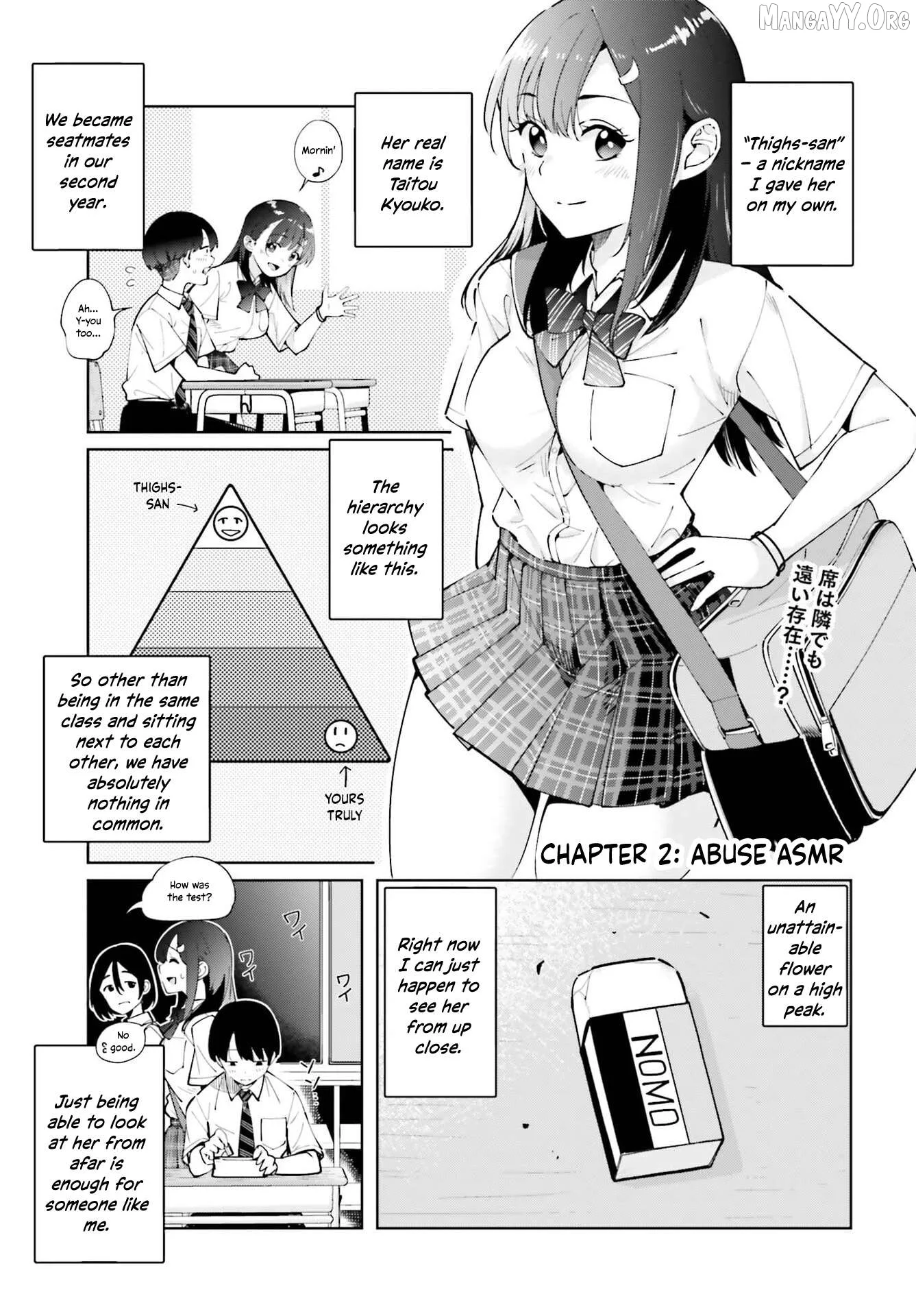 Thighs-san next to me Chapter 2 page 1