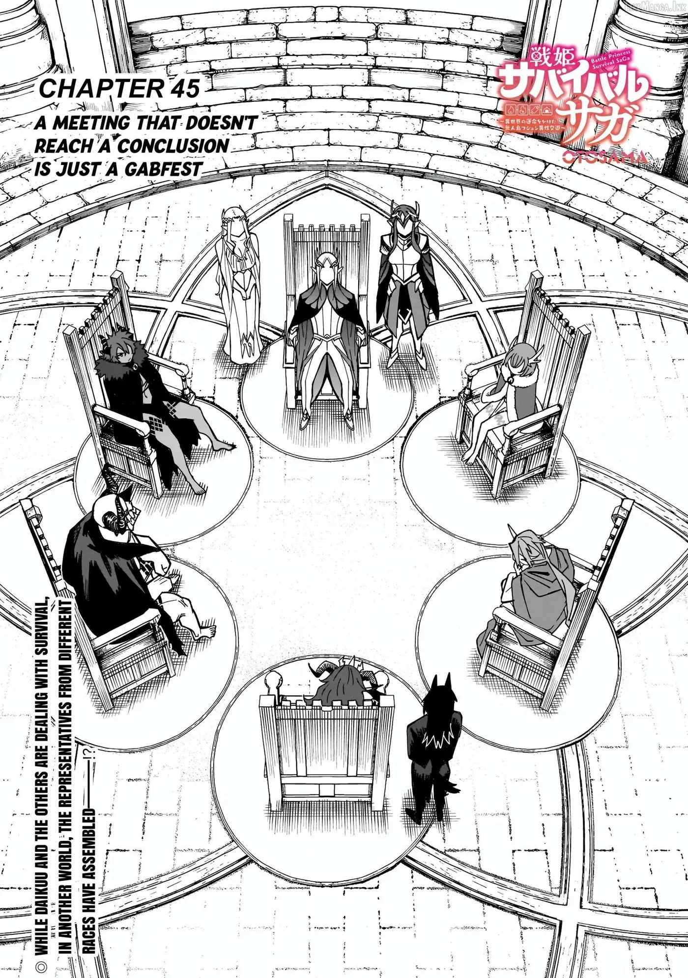 Senki Survival Saga: Isekai no Unmei o Kaketa Mujintou Fujun Iseikouyuu Chapter 45 page 1