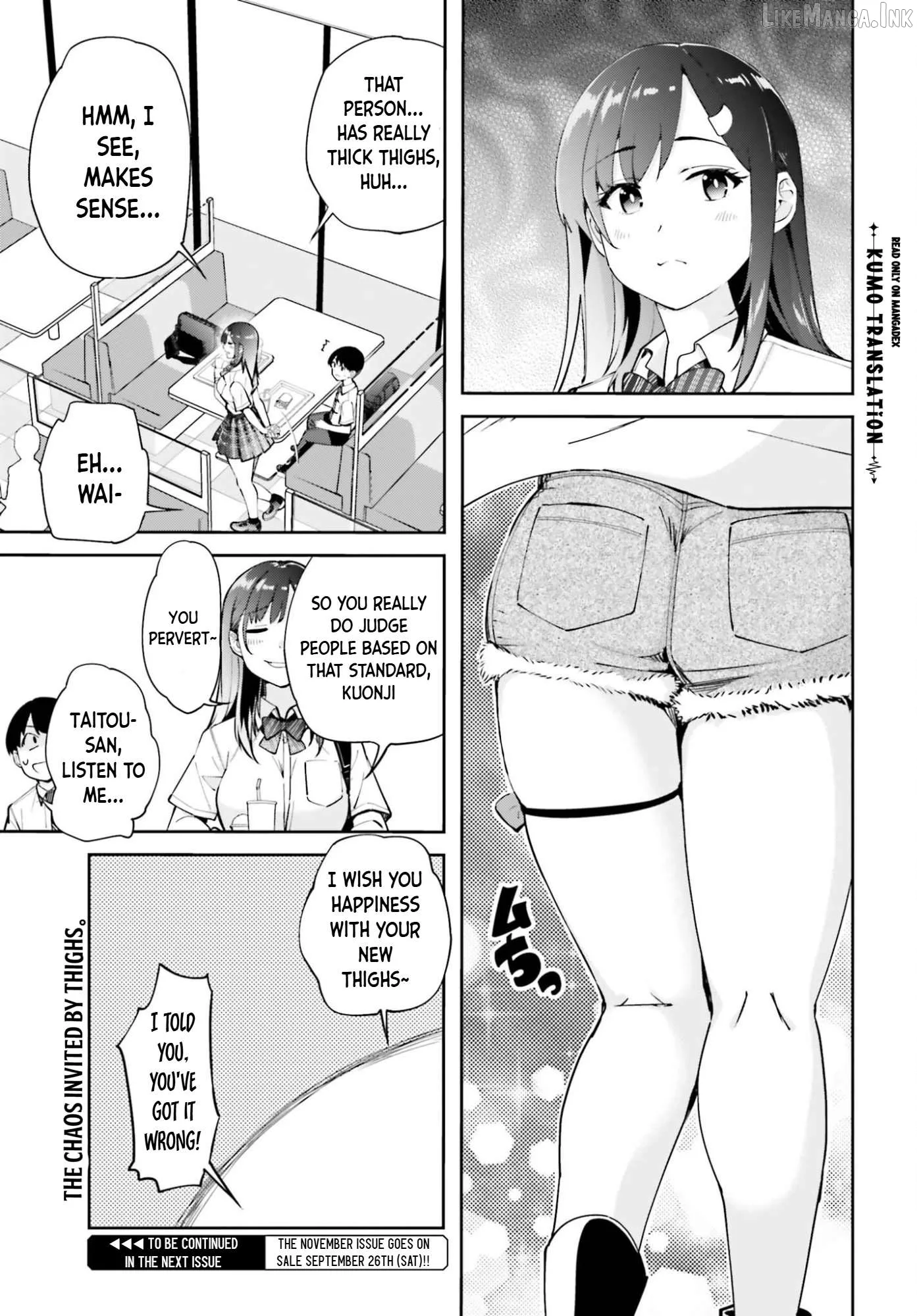 Thighs-san next to me Chapter 9 page 18