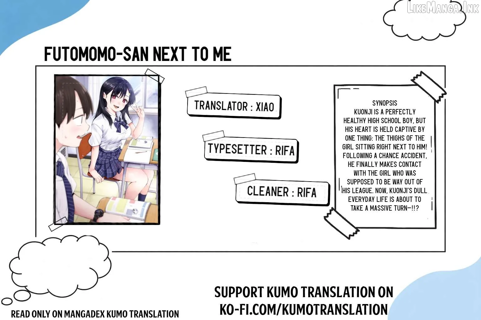 Thighs-san next to me Chapter 10 page 1