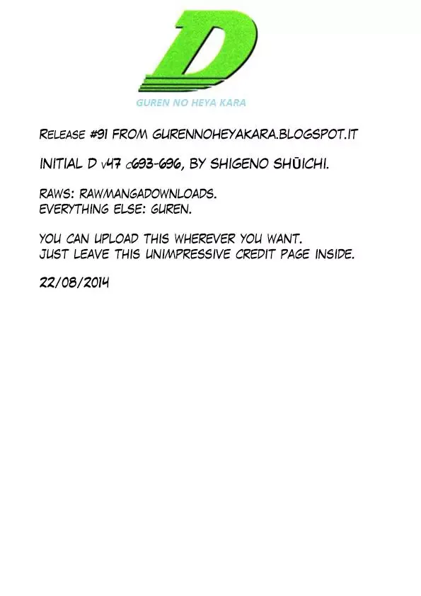 Initial D Chapter 696 page 10