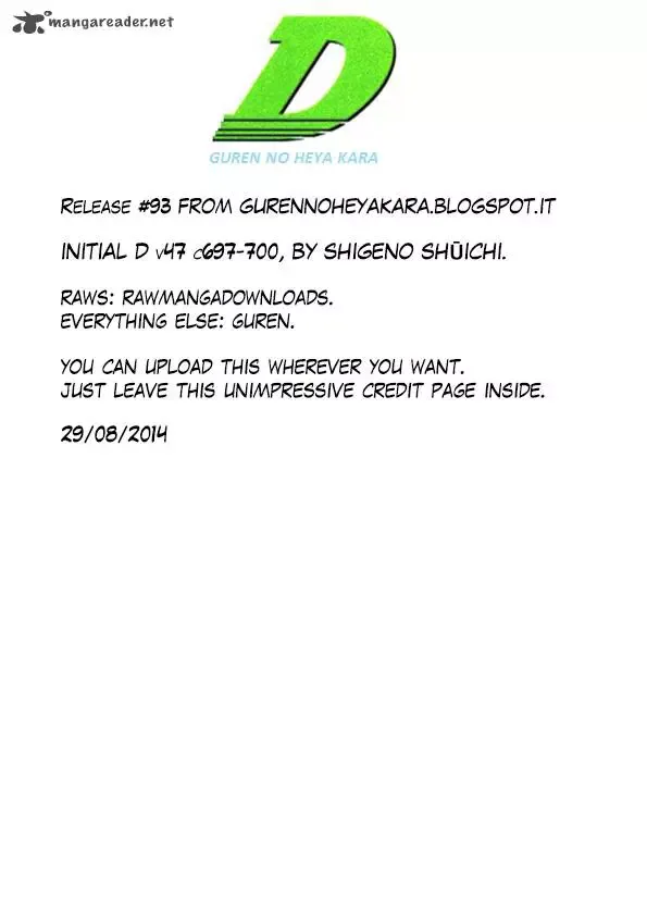 Initial D Chapter 700 page 10
