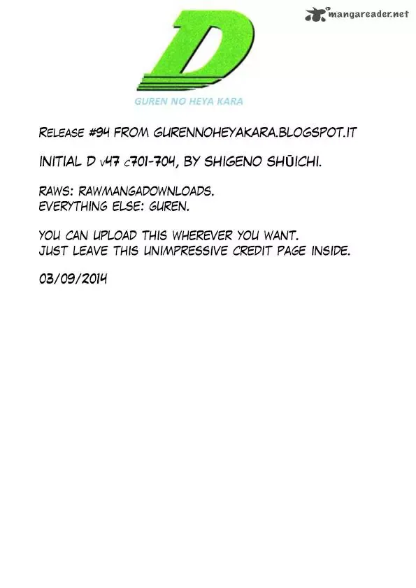 Initial D Chapter 704 page 10