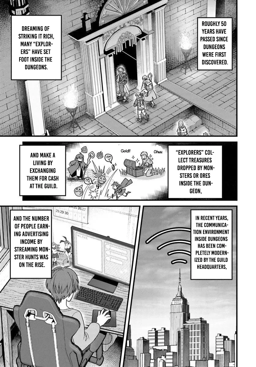 The Ex-Salaryman Monk’s Dungeon Funeral Livestream Chapter 1 page 7