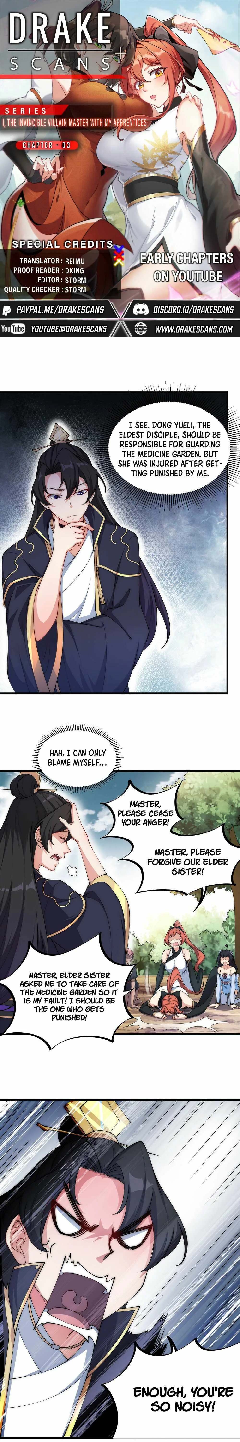 I, The Invincible Villain Master With My Apprentices Chapter 3 page 1