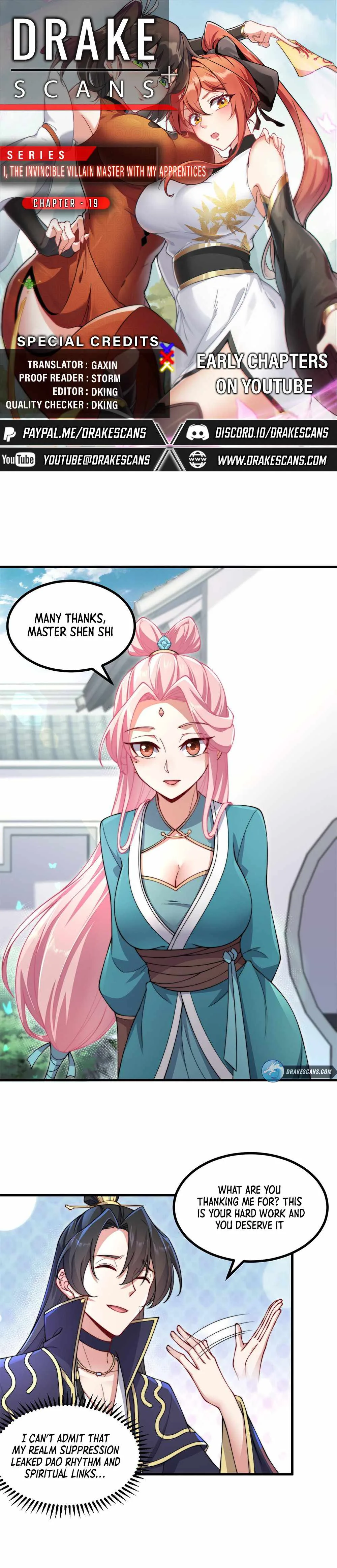I, The Invincible Villain Master With My Apprentices Chapter 19 page 1