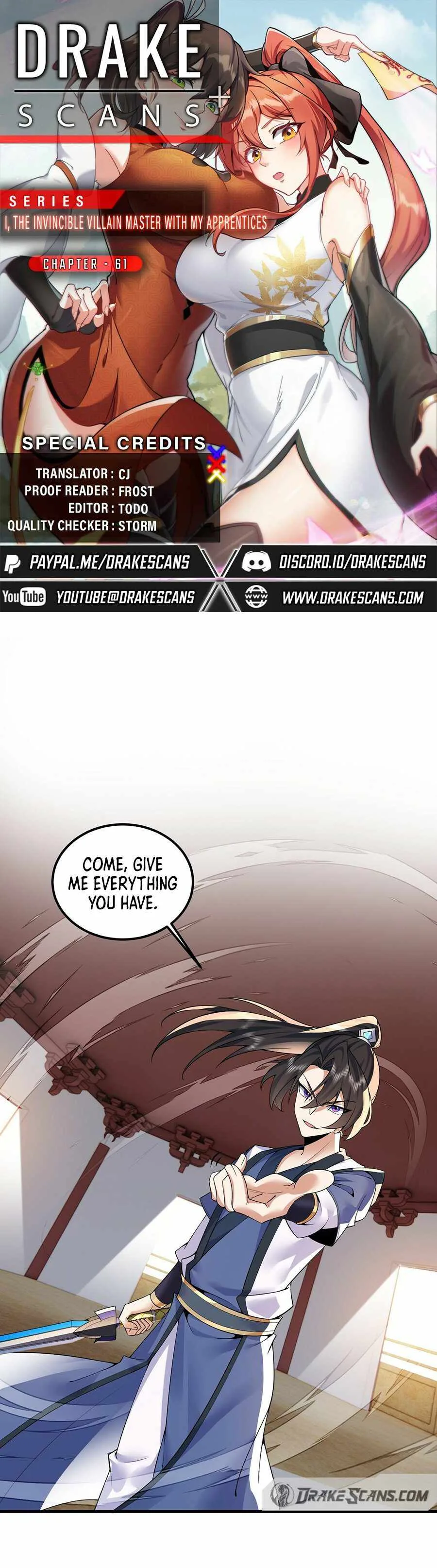 I, The Invincible Villain Master With My Apprentices Chapter 61 page 1