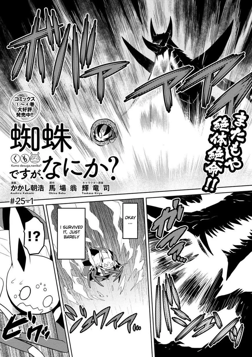 Kumo Desu Ga, Nani Ka? Chapter 25.1 page 1