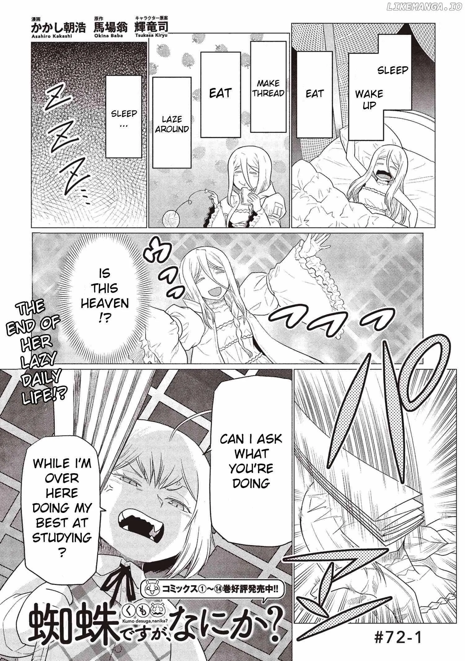 Kumo Desu Ga, Nani Ka? Chapter 72.1 page 1