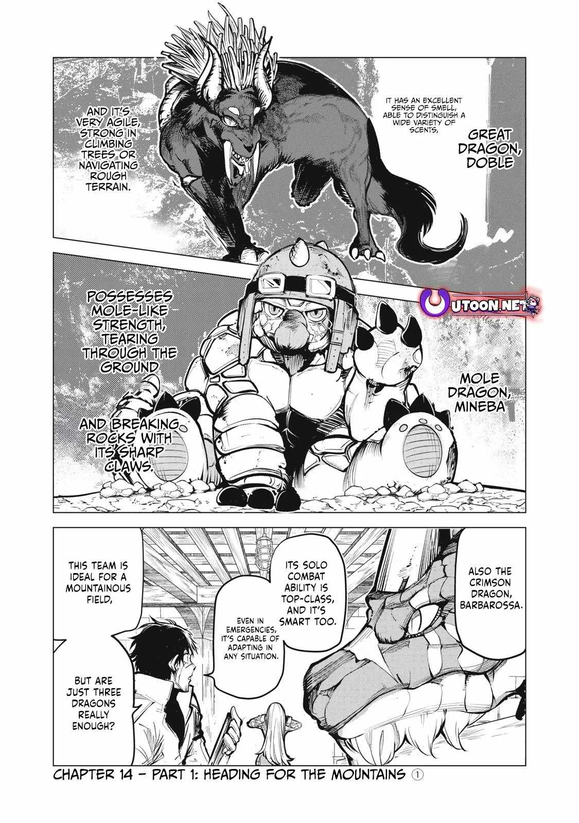 The Banished Dragon Master Becomes a Warrior in the Neighboring Country Where He Was Picked up Chapter 14.1 page 1
