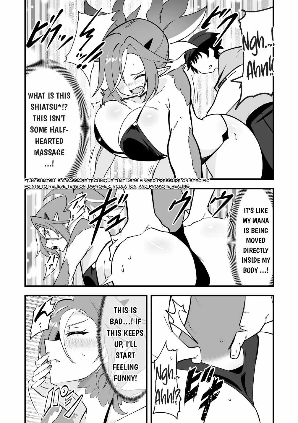 Isekai Harem Massage Kami no Shiatsu de Nayameru Monster Musume-tachi o Momihogusu! Chapter 1 page 22