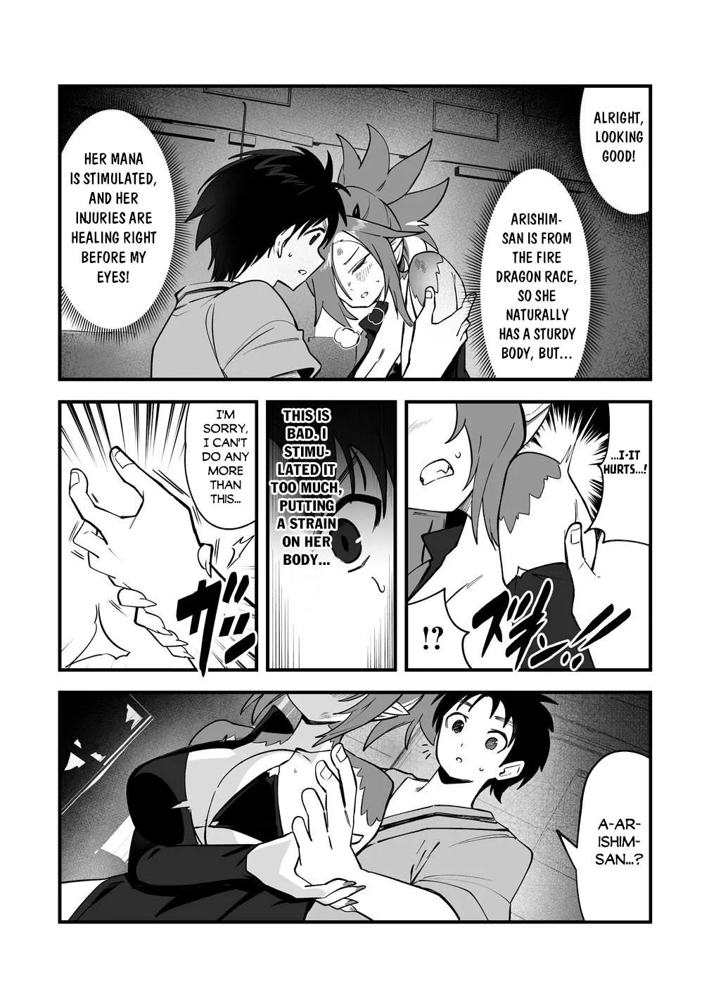 Isekai Harem Massage Kami no Shiatsu de Nayameru Monster Musume-tachi o Momihogusu! Chapter 4 page 14