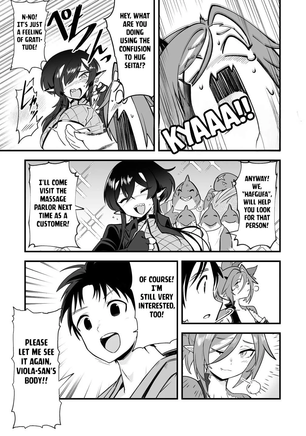 Isekai Harem Massage Kami no Shiatsu de Nayameru Monster Musume-tachi o Momihogusu! Chapter 4 page 33