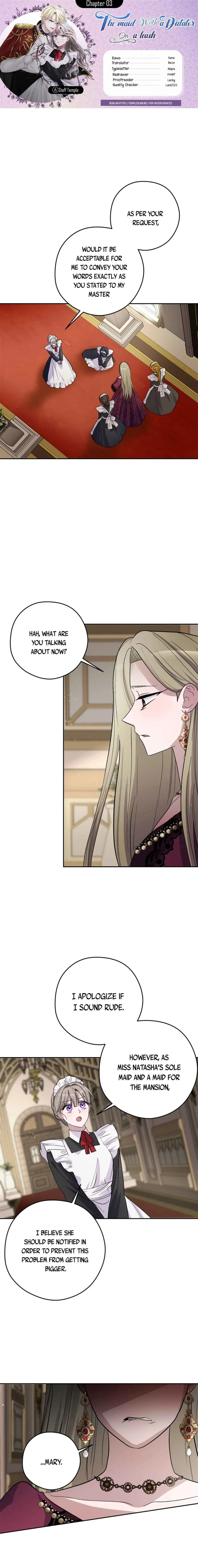 The Maid With A Dictator On A Leash Chapter 3 page 1